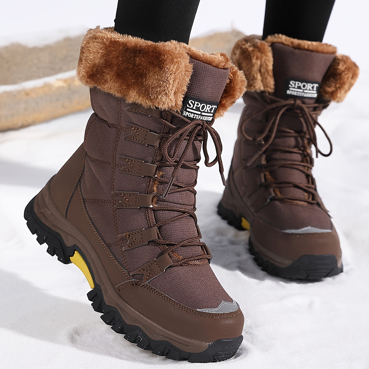 Maya | Waterproof Insulated Snow Boots with Faux Fur