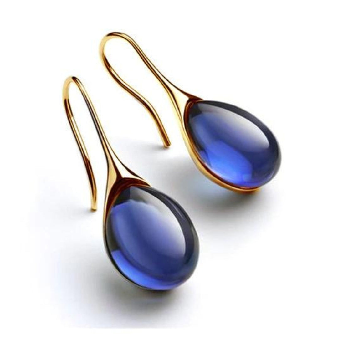 Valencia | Gold and silver crystal earrings