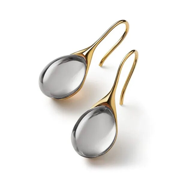 Valencia | Gold and silver crystal earrings