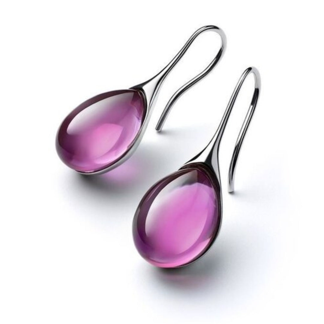 Valencia | Gold and silver crystal earrings