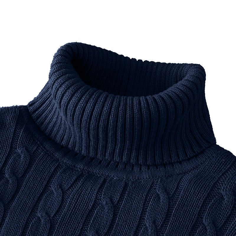 Men’s Wool Turtleneck Sweater | Knitted