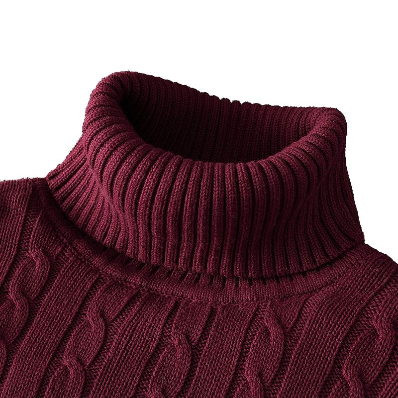 Men’s Wool Turtleneck Sweater | Knitted