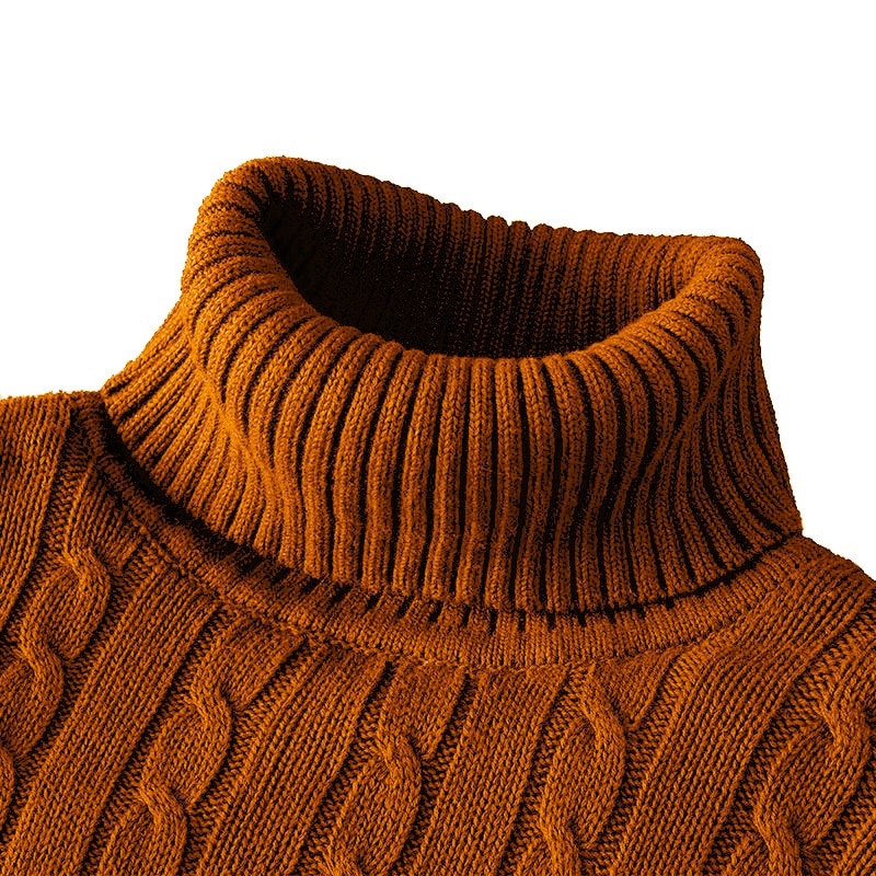 Men’s Wool Turtleneck Sweater | Knitted