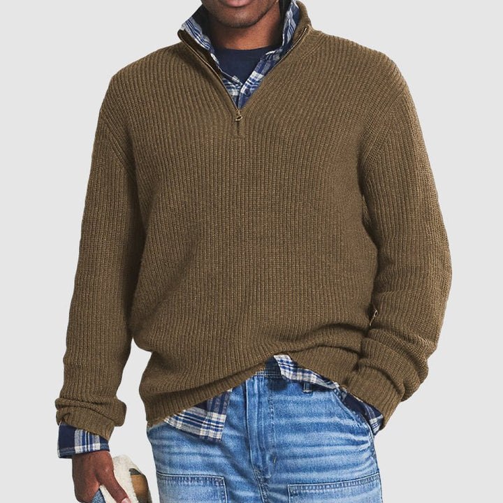 Cayden | Men's Half - zip Sweater | Warm