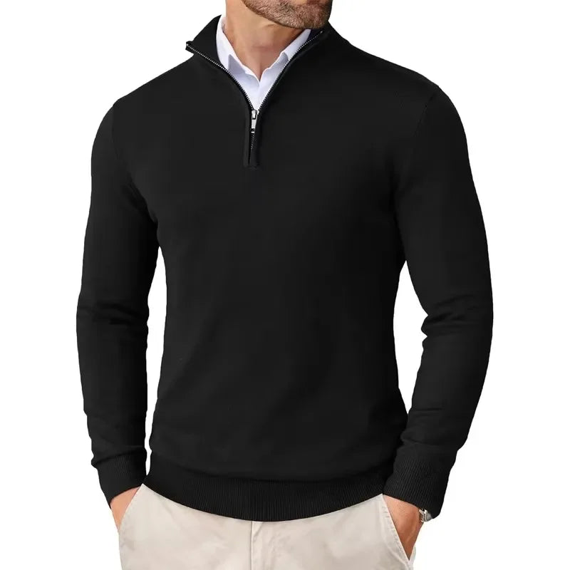 Harry | Men’s Luxe Sweater | Half - Zip