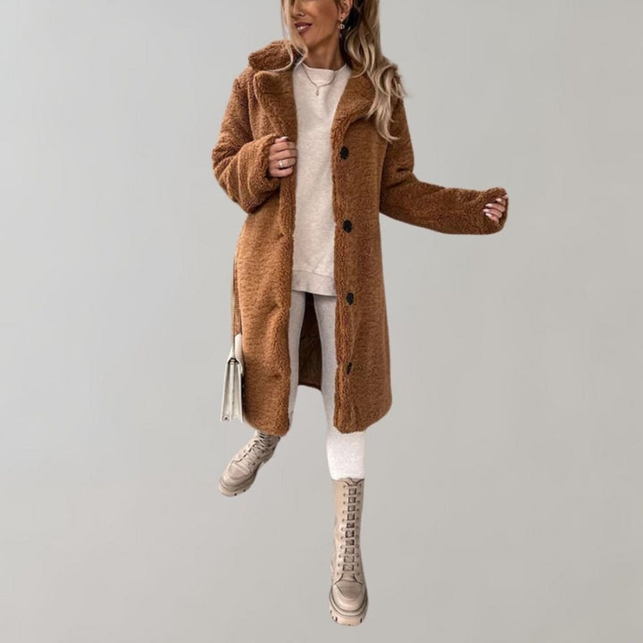 Nancy | Women’s Long Teddy Coat | Winter