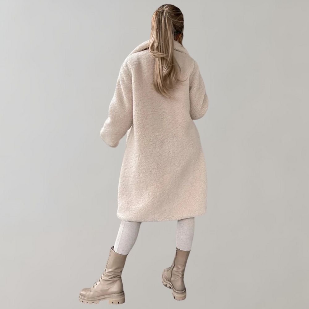 Nancy | Women’s Long Teddy Coat | Winter