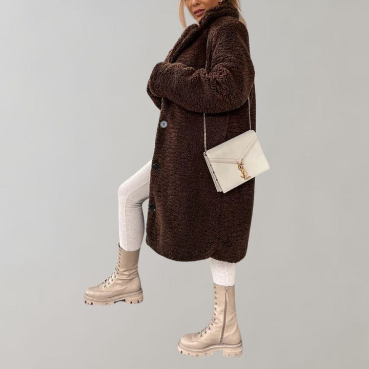 Nancy | Women’s Long Teddy Coat | Winter