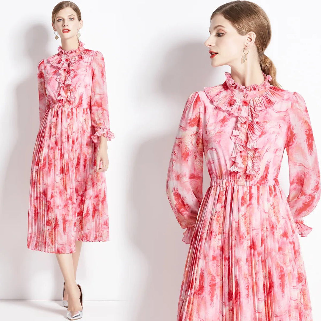 Rose | Floral Chiffon Dress