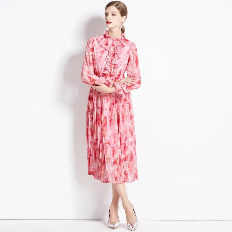 Rose | Floral Chiffon Dress