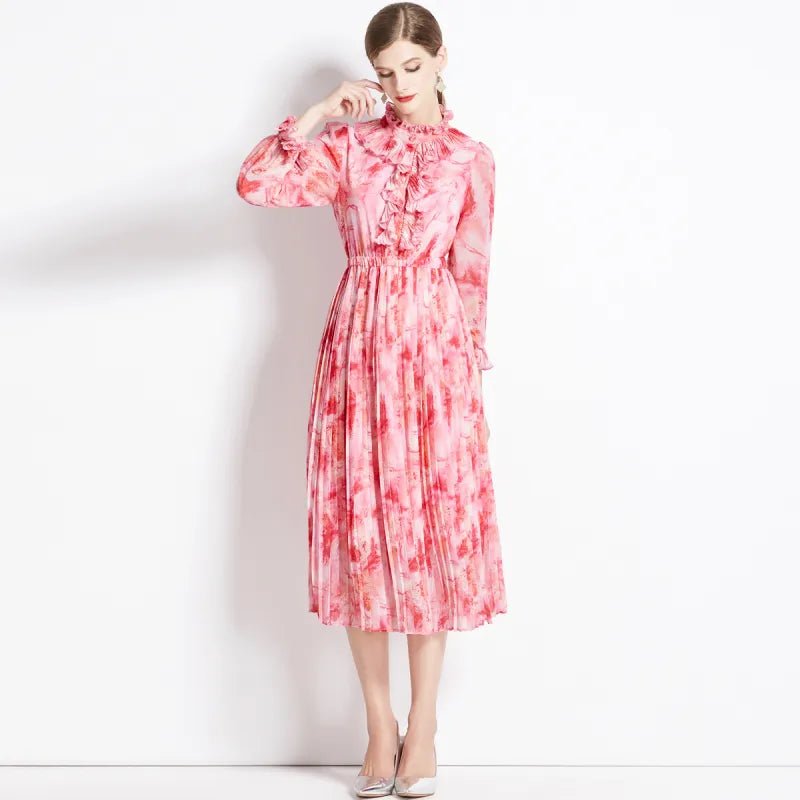 Rose | Floral Chiffon Dress