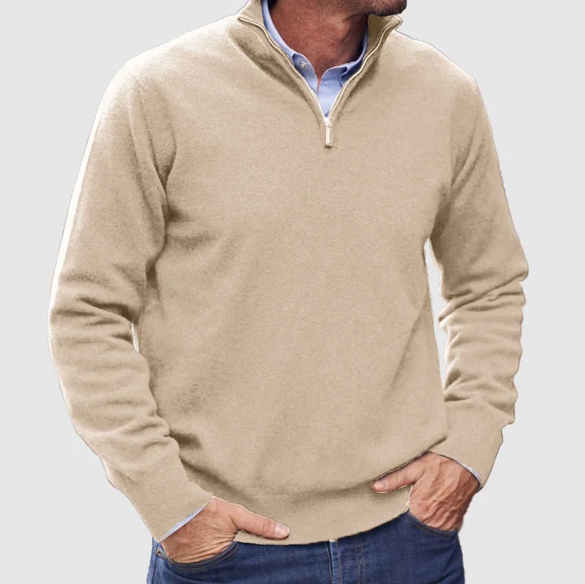 Silas | Men’s Warm Pullover | Zip - Up