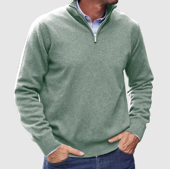 Silas | Men’s Warm Pullover | Zip - Up