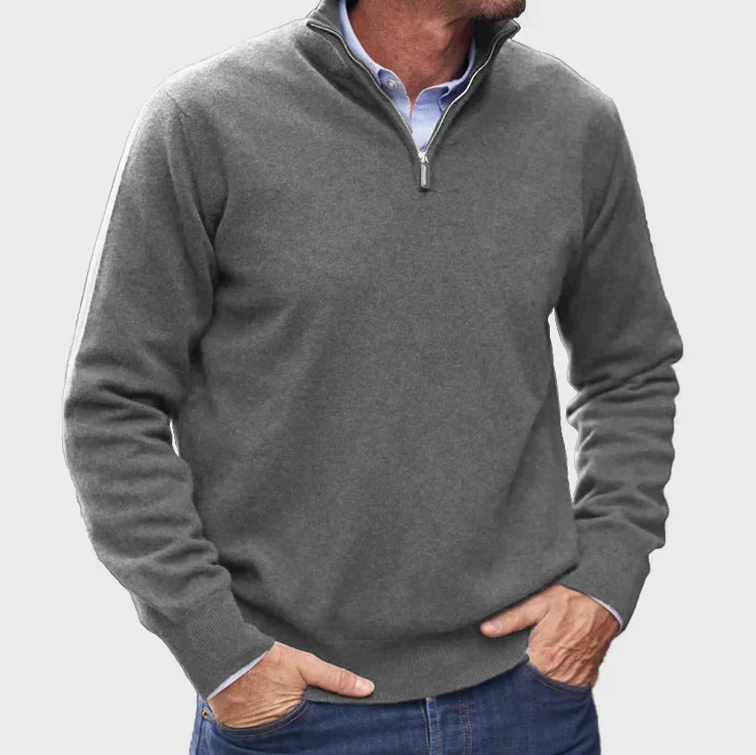 Silas | Men’s Warm Pullover | Zip - Up