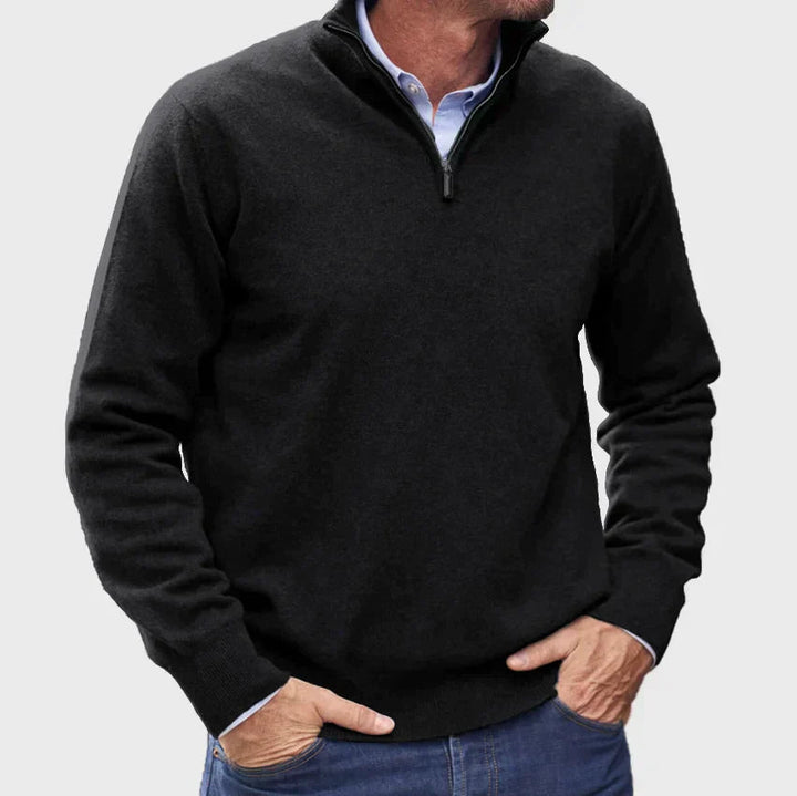 Silas | Men’s Warm Pullover | Zip - Up