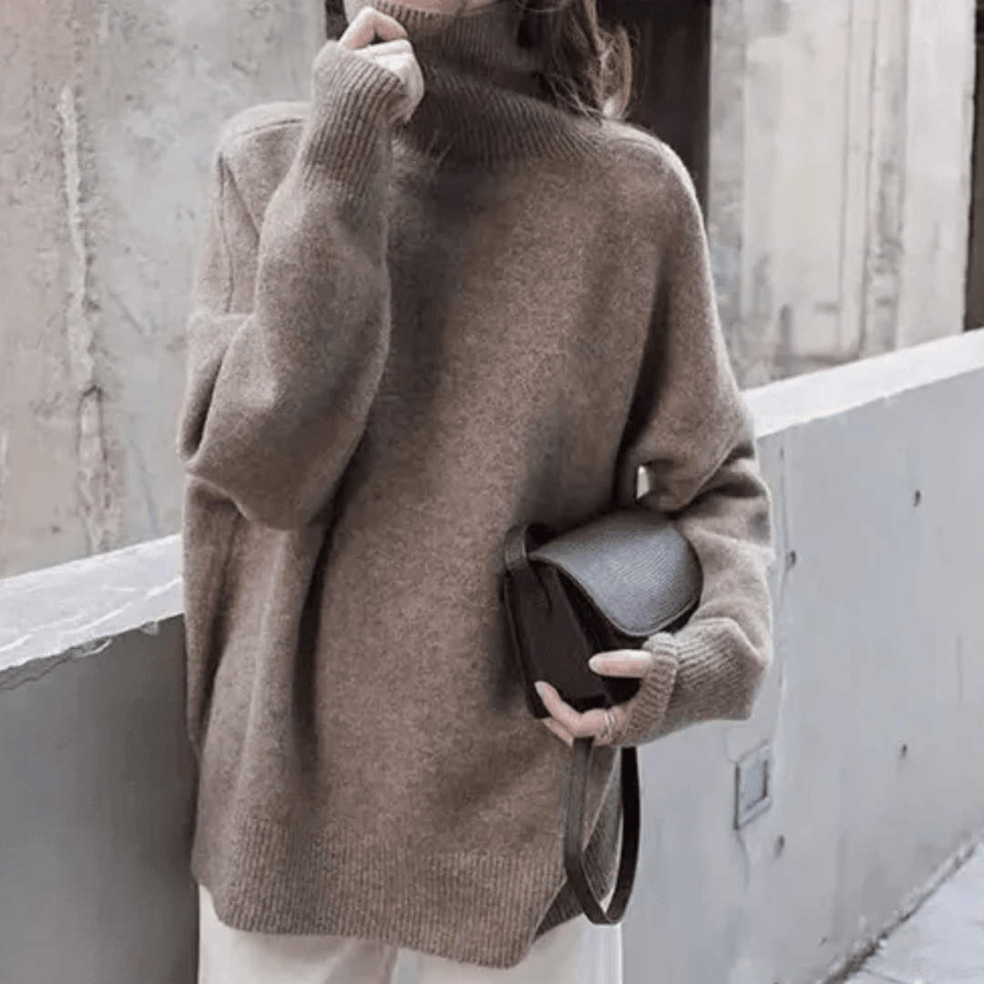 Soleil | Women's Oversized Sweater | Turtleneck