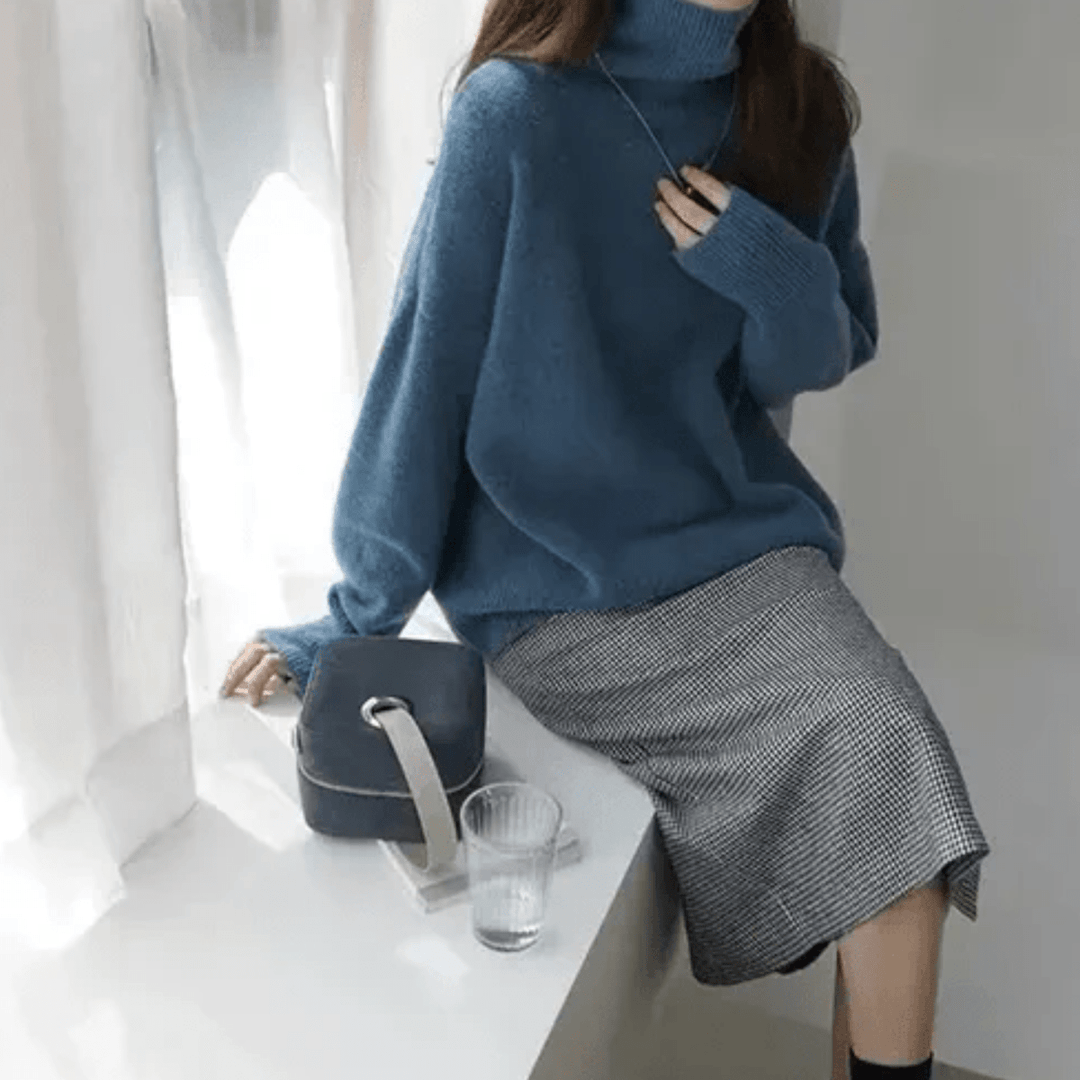 Soleil | Women's Oversized Sweater | Turtleneck