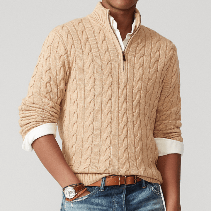 Waylon | Men’s Knitted Sweater | Half - Zip