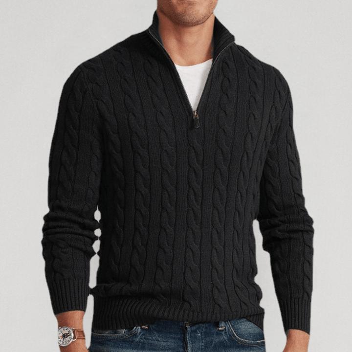 Waylon | Men’s Knitted Sweater | Half - Zip