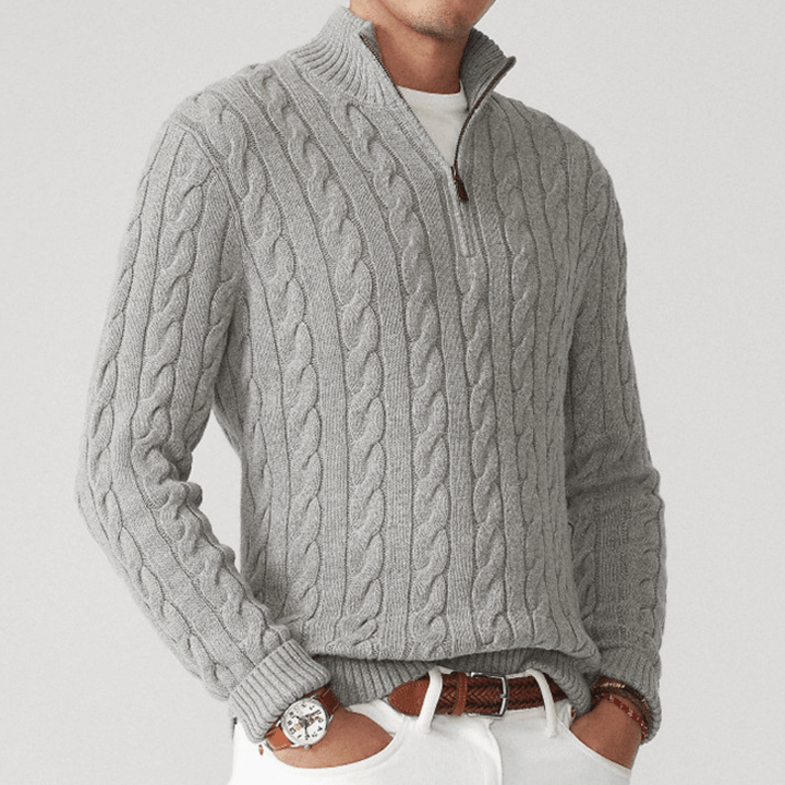 Waylon | Men’s Knitted Sweater | Half - Zip