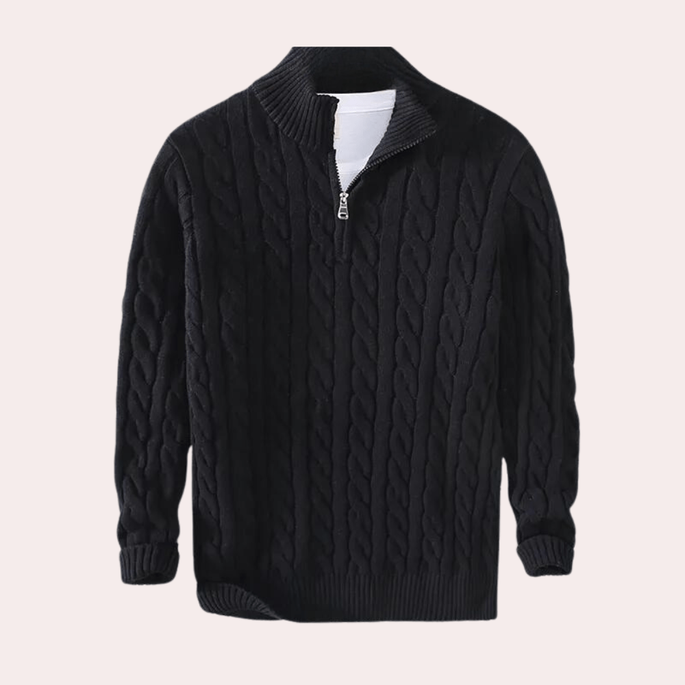 Waylon | Men’s Knitted Sweater | Half - Zip