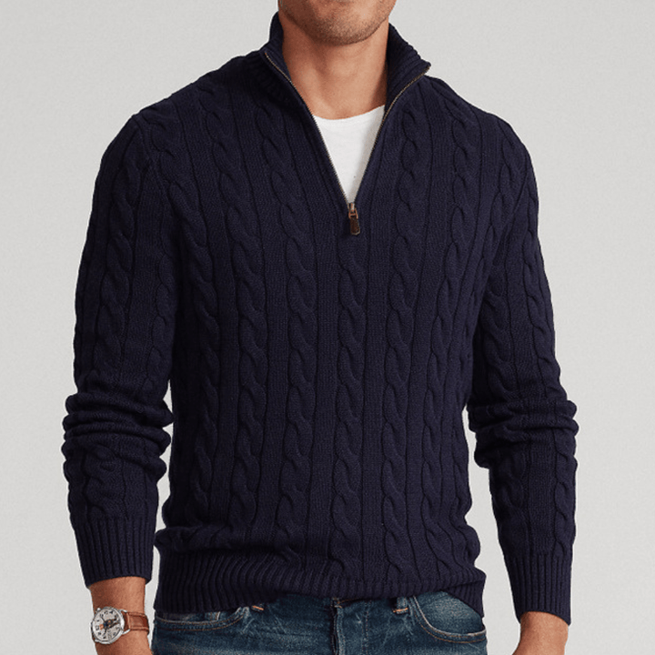 Waylon | Men’s Knitted Sweater | Half - Zip