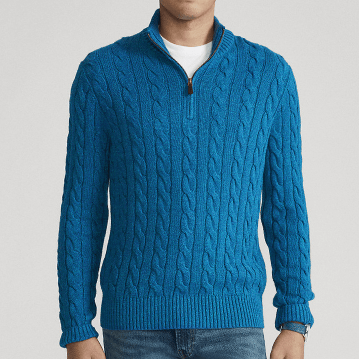 Waylon | Men’s Knitted Sweater | Half - Zip